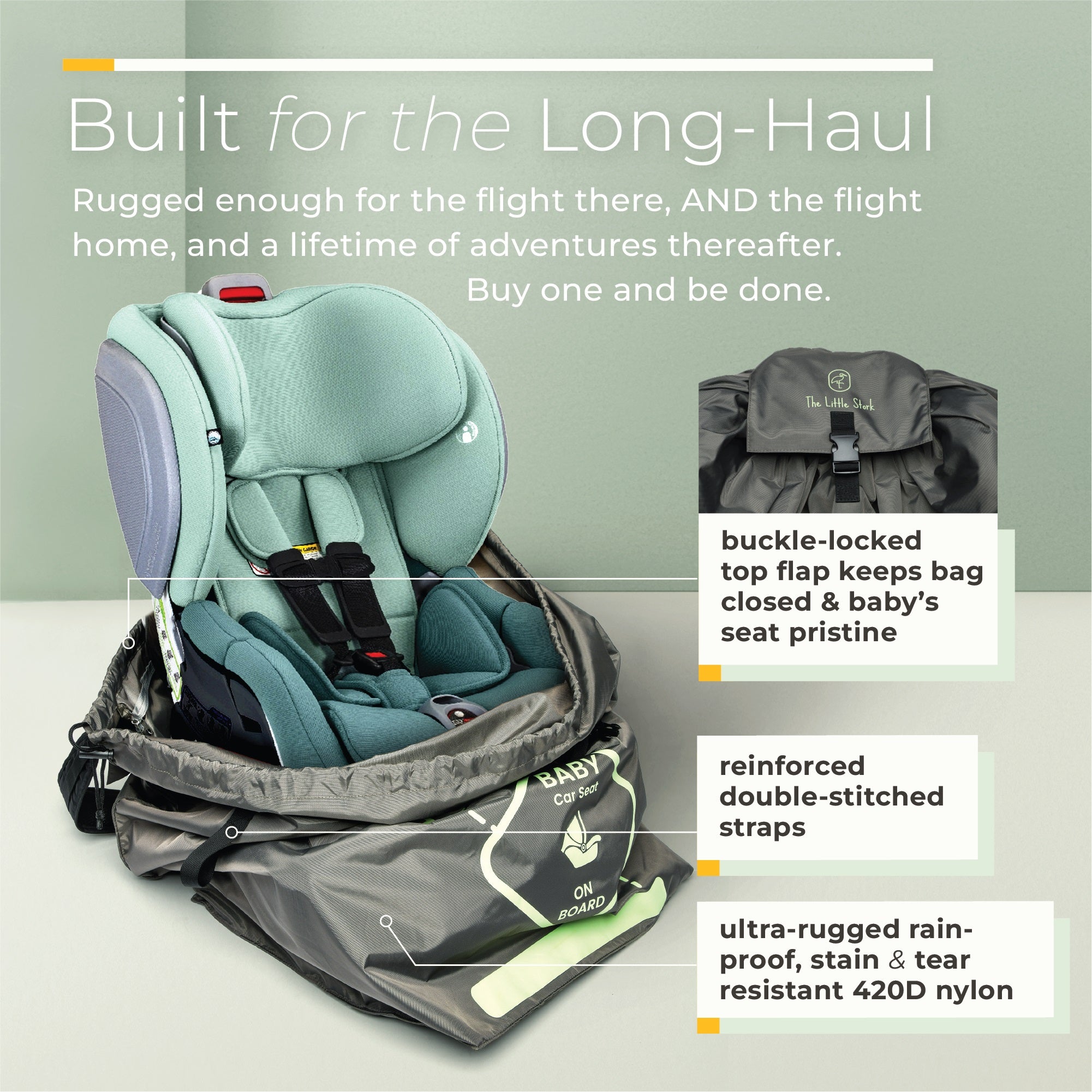Flyte Gate Check Bag For Car Seats by The Little Stork